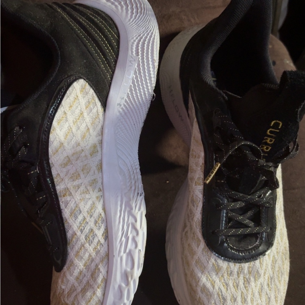 Under Armour Black and White Sneakers